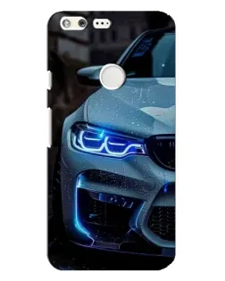 Чехол для Google Pixel XL с картинкой «Взгляд BMW с синими фарами»
