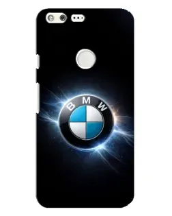 Чехол для Google Pixel XL с картинкой «BMW — неоновое сияние»