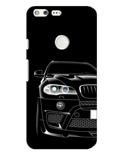 Чехол для Google Pixel XL с картинкой «Темный силуэт BMW»