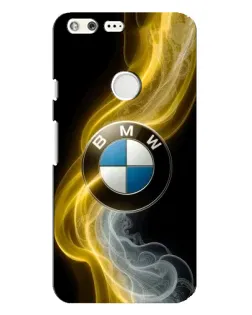 Чехол для Google Pixel XL с картинкой «Золотистый дым BMW»