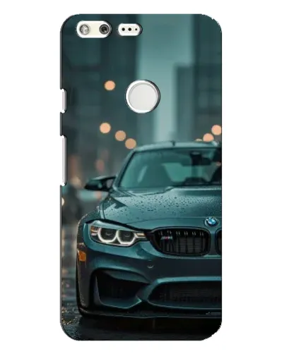 Чехол для Google Pixel XL с картинкой «BMW в огнях города»