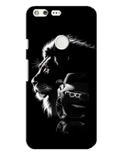 Чехол для Google Pixel XL с картинкой «BMW и лев»