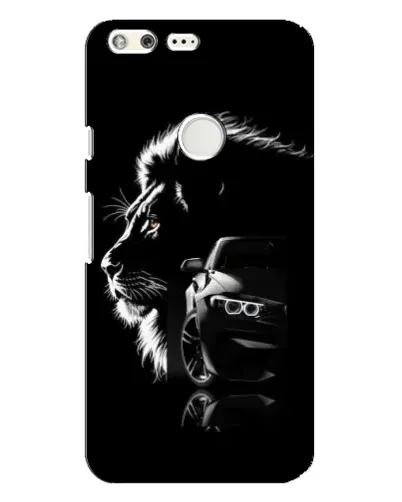 Чехол для Google Pixel XL с картинкой «BMW и лев»