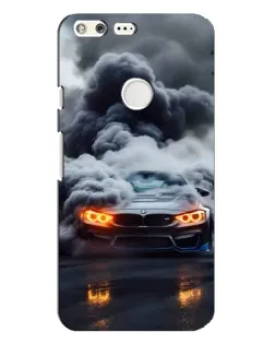 Чехол для Google Pixel XL с картинкой «BMW в дыму»