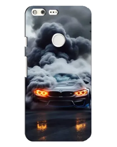 Чехол для Google Pixel XL с картинкой «BMW в дыму»