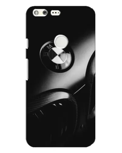 Чехол для Google Pixel XL с картинкой «Эмблема BMW — макро»