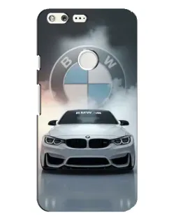 Чехол для Google Pixel XL с картинкой «BMW в белом дыму»