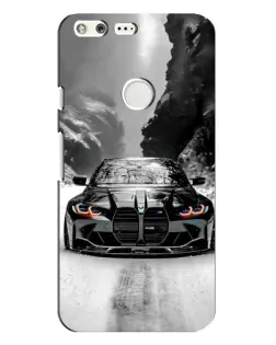 Чехол для Google Pixel XL с картинкой «BMW — акварельный дрифт»