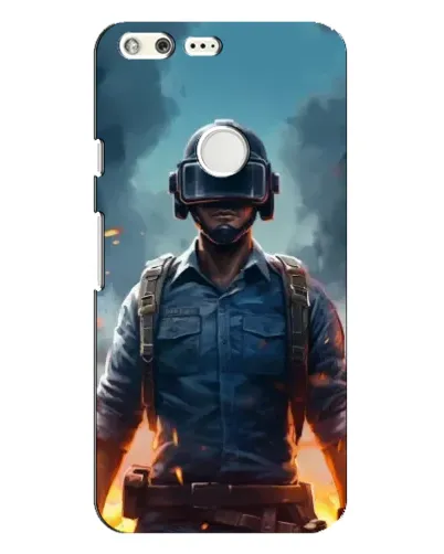 Чехол для Google Pixel XL с картинкой «PUBG — реалистичный герой»