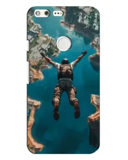 Чехол для Google Pixel XL с картинкой «PUBG — свободное падение»