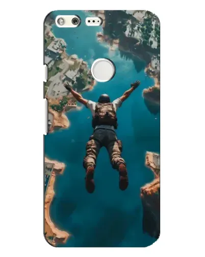 Чехол для Google Pixel XL с картинкой «PUBG — свободное падение»