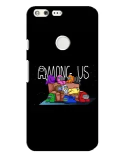 Чехол для Google Pixel XL с картинкой «Логотип Among Us»