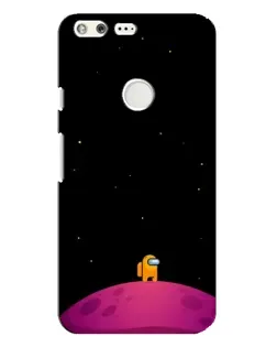Чехол для Google Pixel XL с картинкой «Одинокий герой на планете»