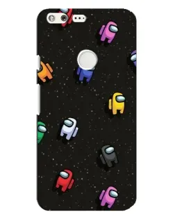 Чехол для Google Pixel XL с картинкой «Космический паттерн Among Us»