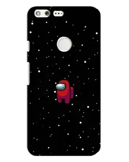 Чехол для Google Pixel XL с картинкой «Красный Among Us»