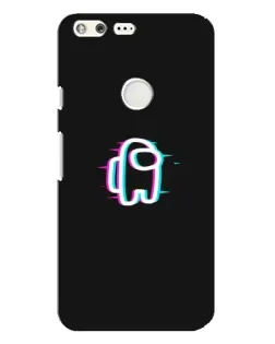 Чехол для Google Pixel XL с картинкой «Among Us неон»