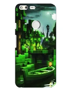 Чехол для Google Pixel XL с картинкой «Minecraft лесной пейзаж»