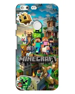 Чехол для Google Pixel XL с картинкой «Замок Minecraft»