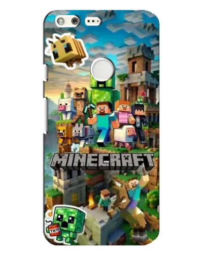 Чехол для Google Pixel XL с картинкой «Замок Minecraft»