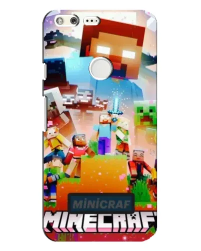 Чехол для Google Pixel XL с картинкой «Minecraft герои игры»
