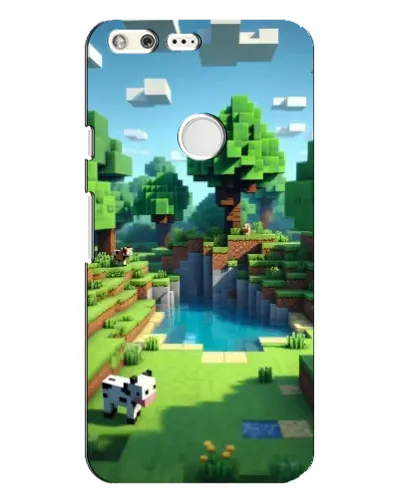 Чехол для Google Pixel XL с картинкой «Minecraft летний день»