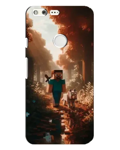 Чехол для Google Pixel XL с картинкой «Стив в лесу»