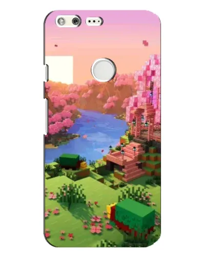 Чехол для Google Pixel XL с картинкой «Розовое дерево Minecraft»