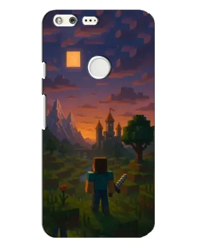 Чехол для Google Pixel XL с картинкой «Стив у башни»