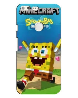 Чохол для Google Pixel XL з картинкою «Губка Боб Minecraft»