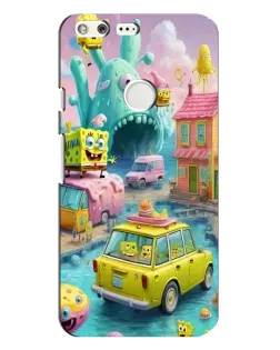 Чехол для Google Pixel XL с картинкой «Монстр-трак приключения»