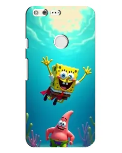 Чехол для Google Pixel XL с картинкой «Спанч Боб под водой»