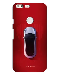 Чехол для Google Pixel XL с картинкой «Tesla Top View»