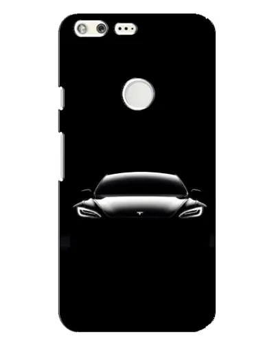 Чехол для Google Pixel XL с картинкой «Фары Tesla Night»