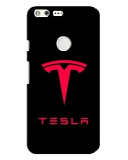 Чехол для Google Pixel XL с картинкой «Tesla Red Logo»