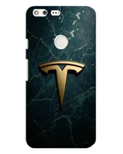 Чехол для Google Pixel XL с картинкой «Мраморная Tesla Gold»