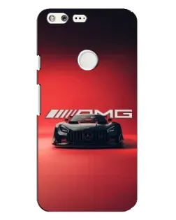 Чехол для Google Pixel XL с картинкой «Mercedes AMG — красная линия»