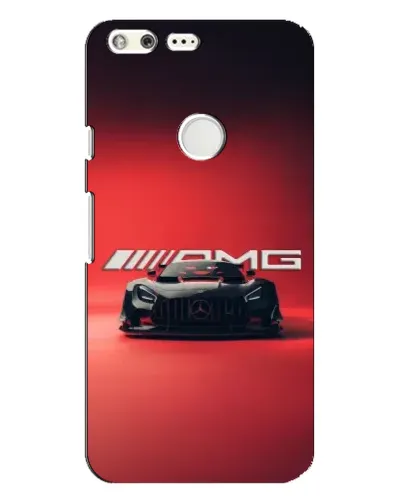 Чехол для Google Pixel XL с картинкой «Mercedes AMG — красная линия»