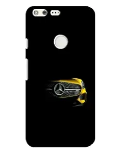 Чехол для Google Pixel XL с картинкой «Mercedes — ретро стиль»