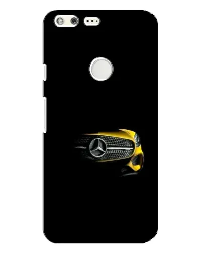 Чехол для Google Pixel XL с картинкой «Mercedes — ретро стиль»