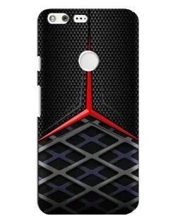 Чехол для Google Pixel XL с картинкой «Mercedes Carbon Grid»