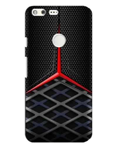 Чехол для Google Pixel XL с картинкой «Mercedes Carbon Grid»