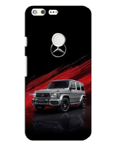 Чехол для Google Pixel XL с картинкой «Mercedes G-Class красный»