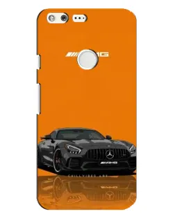 Чехол для Google Pixel XL с картинкой «Оранжевый Mercedes AMG»