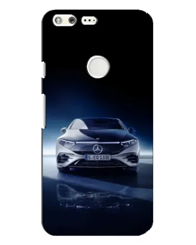 Чехол для Google Pixel XL с картинкой «Ночной Mercedes EQ»