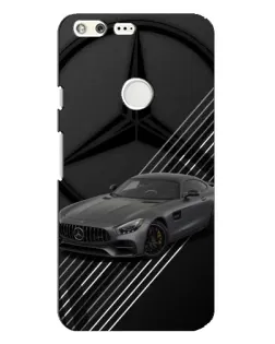 Чехол для Google Pixel XL с картинкой «Mercedes AMG — графика»