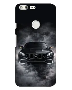 Чехол для Google Pixel XL с картинкой «Mercedes в дыму»
