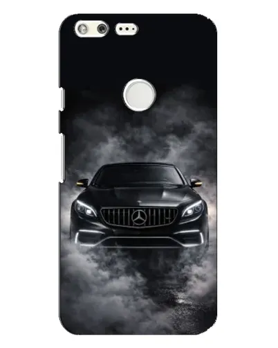Чехол для Google Pixel XL с картинкой «Mercedes в дыму»