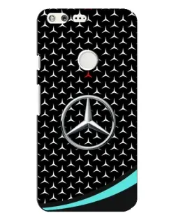Чехол для Google Pixel XL с картинкой «Mercedes — бирюзовый акцент»