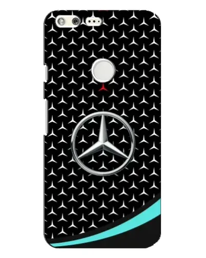 Чехол для Google Pixel XL с картинкой «Mercedes — бирюзовый акцент»