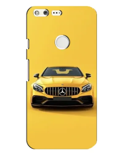Чехол для Google Pixel XL с картинкой «Желтый Mercedes GT»
